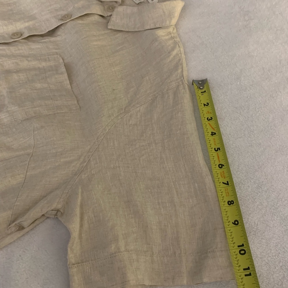 Coldwater Creek 100% Linen Camp Button Up Plus Shirt 1X - Picture 12 of 14